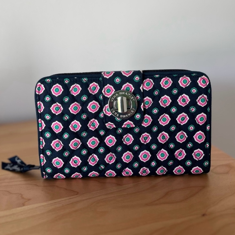NWOT Vera Bradley Turnlock Wallet • Petal Dots - Picture 6 of 10